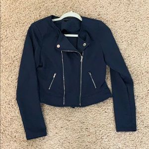 Blue motto jacket